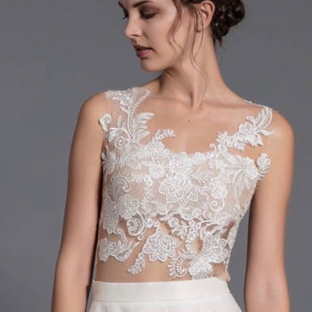 Lace wedding bodysuit sheer